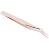 Eyelashes Tweezer False Lash Application Curved Stainless Steel Eyelash Extension Auxiliary Clip