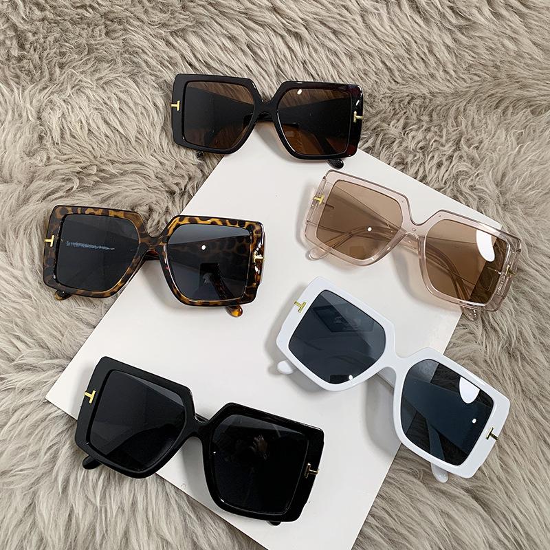 New Vintage Large Square Sunglasses for Women Men Rectangle Sun Glasses Oval Eyewear Oculos De Sol Unisex Fashion Eyeglasses