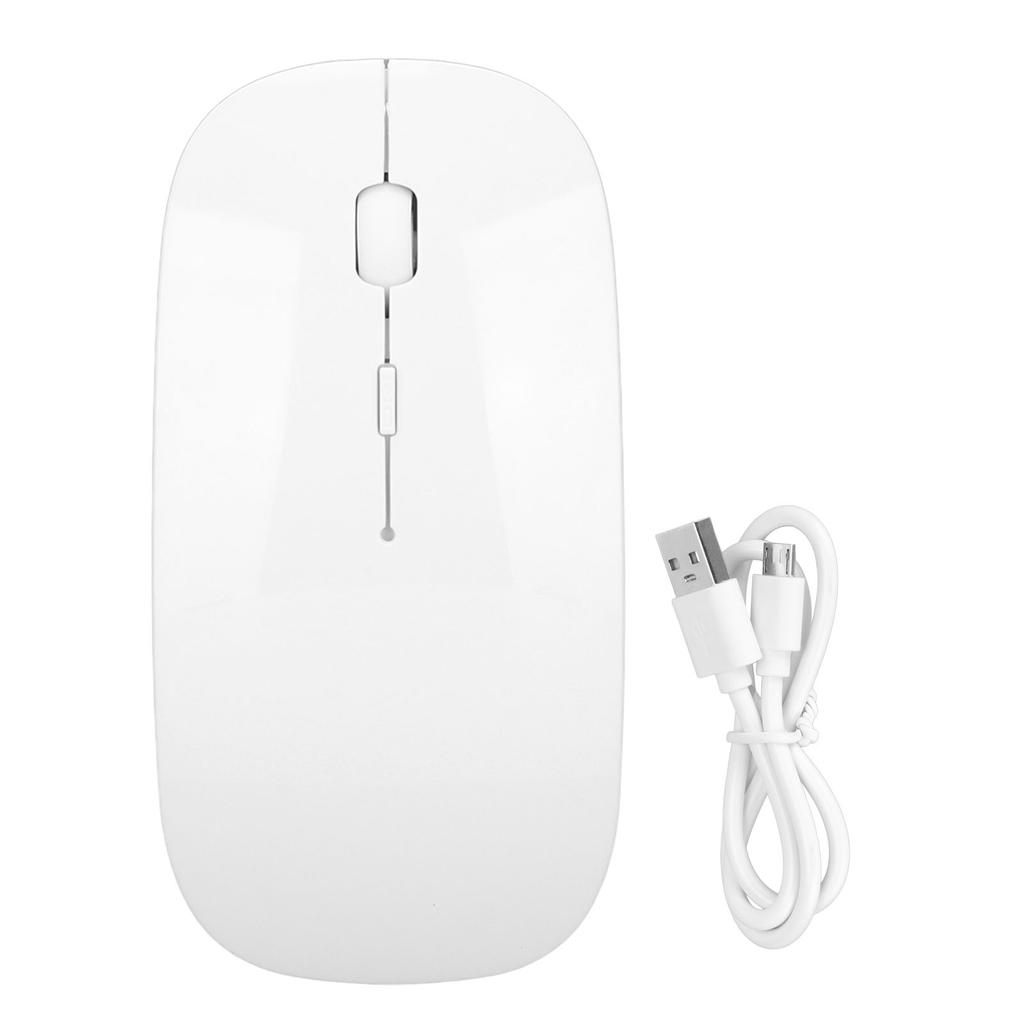Wireless Mouse Silent Working 450mAh Rechargeable Auto Sleep Fingerprint Proof Comfortable Laptop Mouse
