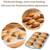 Silicone Hamburger Bun Pan Hamburger Bun Mold Nonstick French Bread Baking Pan Silicone Baguette Mold for Baking Bread Pans