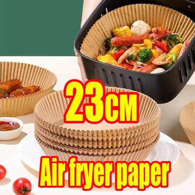 Air Fryer Liner Fritteuse Air Zubehör Aerogrill Pergament Einweg Liner Antihaft-Pergament Backpapier Ofenzubehör