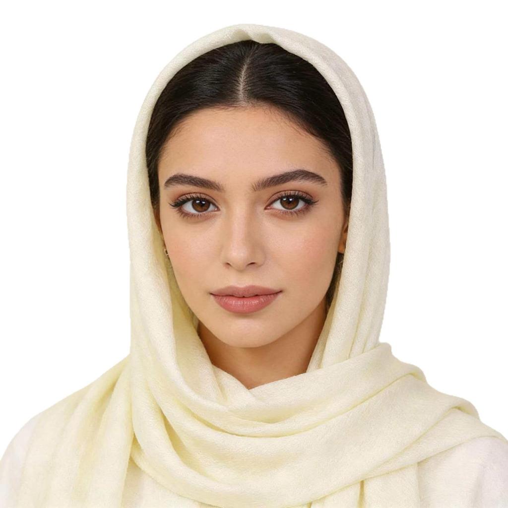 High-Quality Ethnic Style Pressed Wrinkle Square Scarf - Solid Pure Color