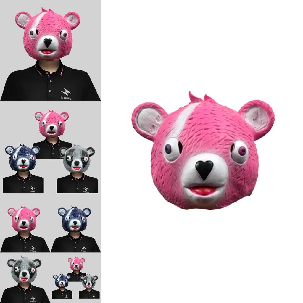 Niedliche Cartoon Waschbär Kopfmaske Lustiges Latex Kostümzubehör für festliche Partys und Veranstaltungen