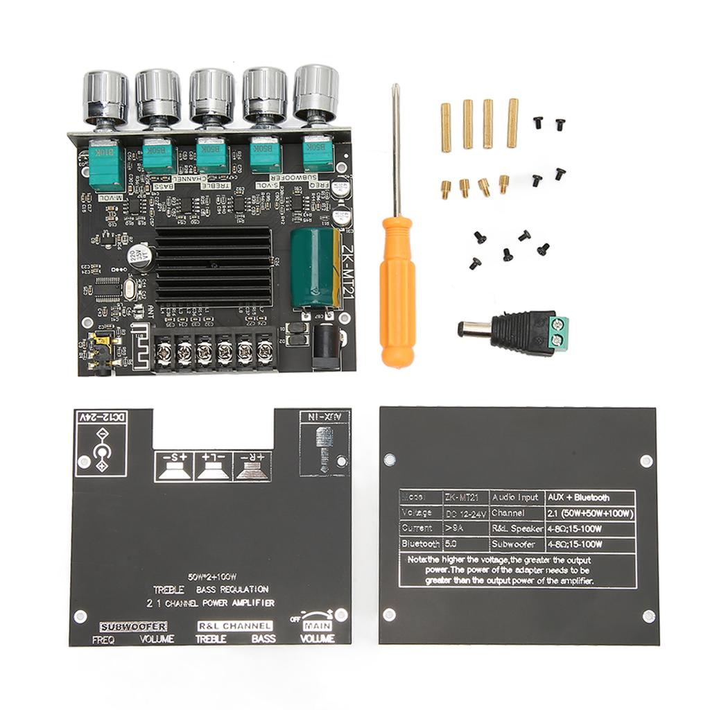 Bluetooth Digital Power Amplifier Module 50W 50W 100W 2.1 Channel Subwoofer Sound Power Amplifier