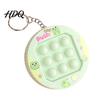 Stress Relief Keychain Push Bubble Game Console Mini Popping Fidget Toy Machine Backpack Bag Purse Charm Party Favors