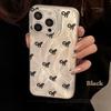 Luxury Laser Silver Bow Knot Phone Case for iPhone 17 16 15 14 13 12 11 Pro Max 16 Plus 16E Shockproof TPU Silicone Bumper Cover