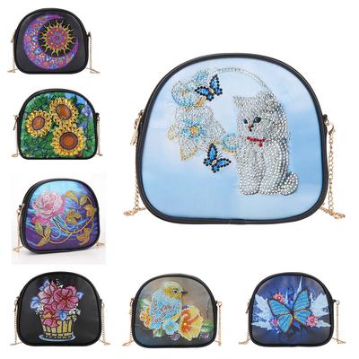 Borsa Pittura Diamante Fai da Te Borsa da Donna in Pelle Impermeabile Zaino Pittura Diamante Art Déco