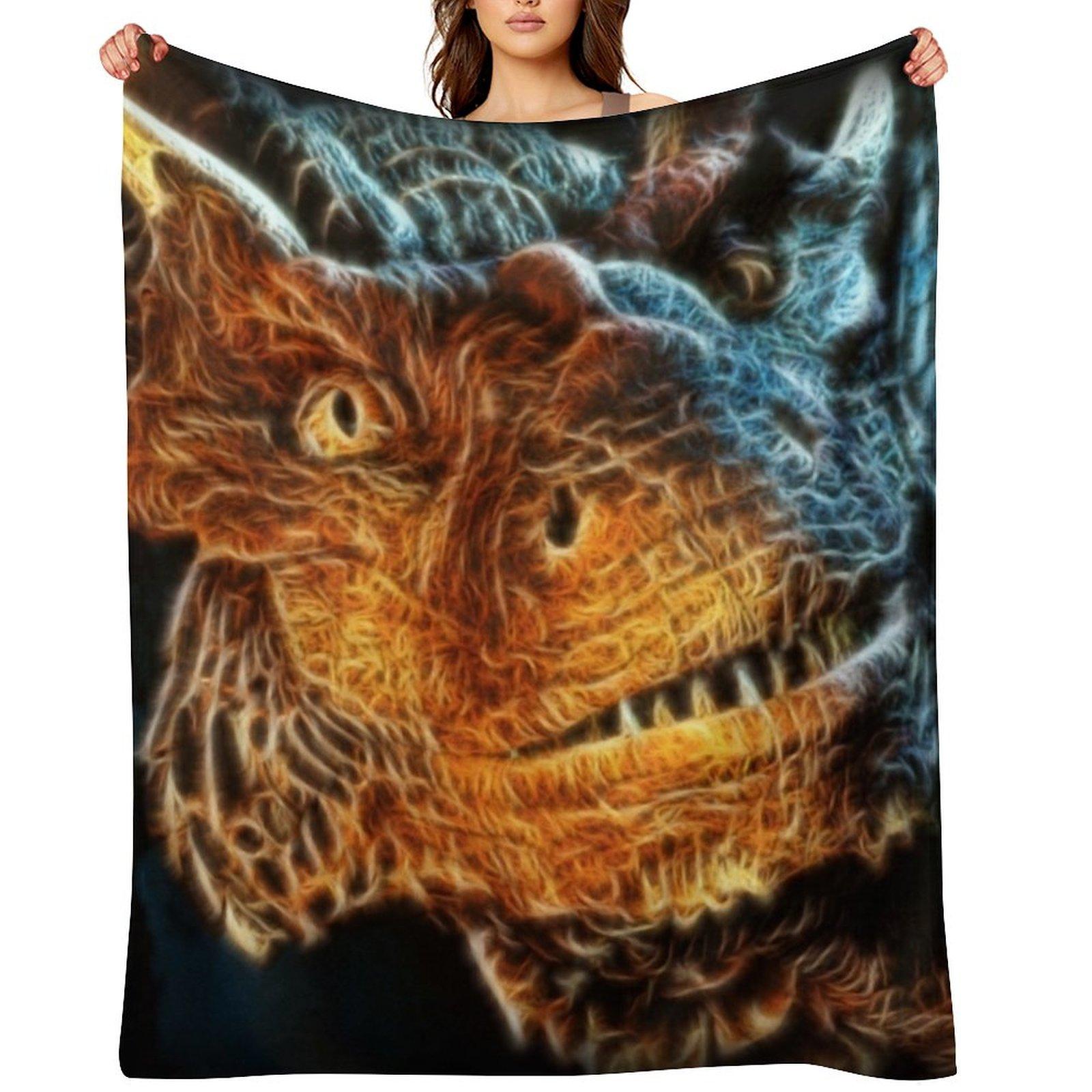 Драко Дракон из хитового фильма Сердце дракона Плед Мягкий Большой Кемпинговый Плед Свободные Одеяла 30x40in