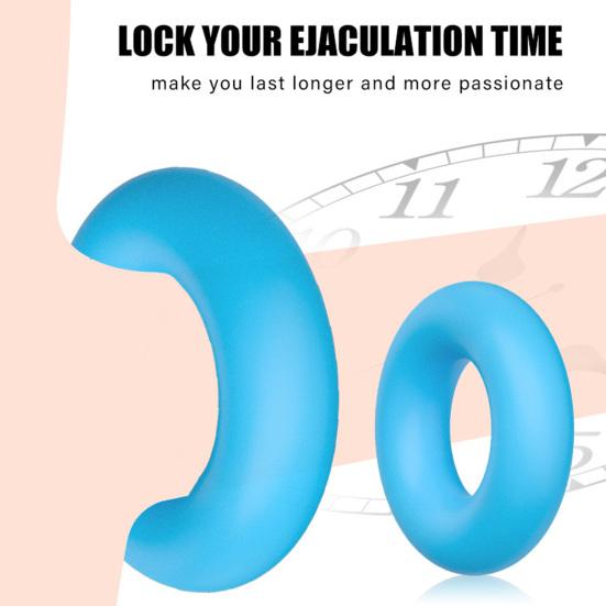 Kroužek na penis Vysoká houževnatost Super měkký silikonový kroužek na semeno pro muže Sexuální hračka pro domácnost