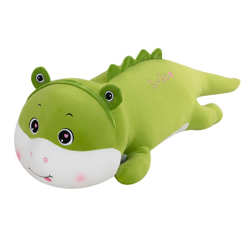 Weiches Plüsch-Dinosaurier-Spielzeug, bequemes Cartoon-Schlafkissen, niedliches Kuschelkissen