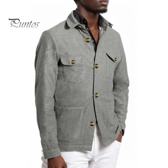 

Мужское пальто с лацканами, длинными рукавами, карманами-клапанами, куртка, пальто, однотонное, стандартного кроя, однобортное, осенне-зимняя верхняя одежда M