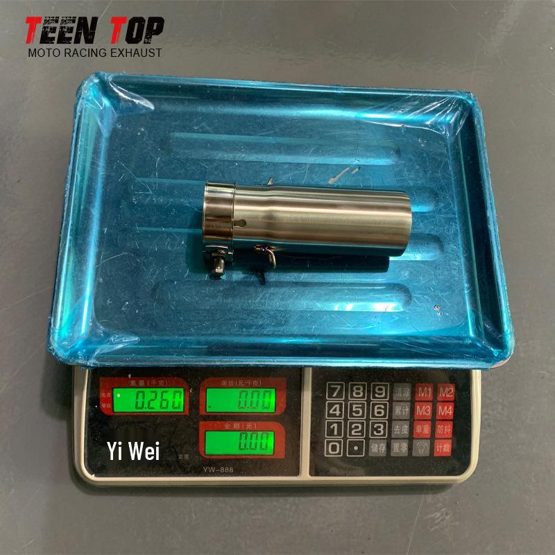Stainless Steel 51MM Mid-Pipe Connector for Yamaha R6 06-18 Exhaust Modification