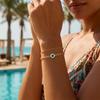 Unique Turkish Blue Eye Bracelet Elegant Adjustable Chain Bracelet Stainless Steel Bracelet  Travel