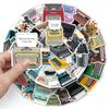 50 Retro Typewriter Graffiti Stickers Personalized Creative Trends DIY Water Cup Luggage Decorative Stickers