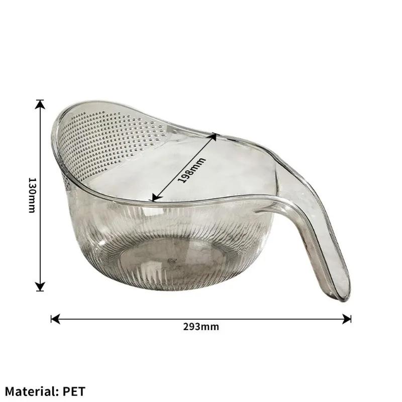 Risvaskebolle Plast dørslag Sil Grønnsaksavløp Kurv Kjøkkenverktøy Mat Bønner Sil Fruktavløp