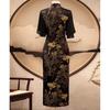 New Chinese Style Stand-Collar Cheongsam Dress
