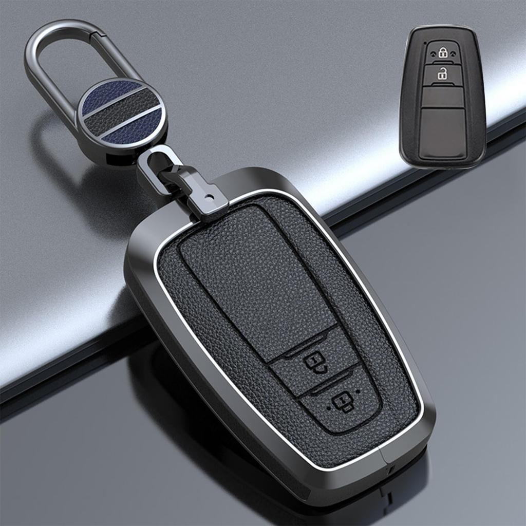 HYCALY Genuine Leather Key Case Key Cover Smart Key Case