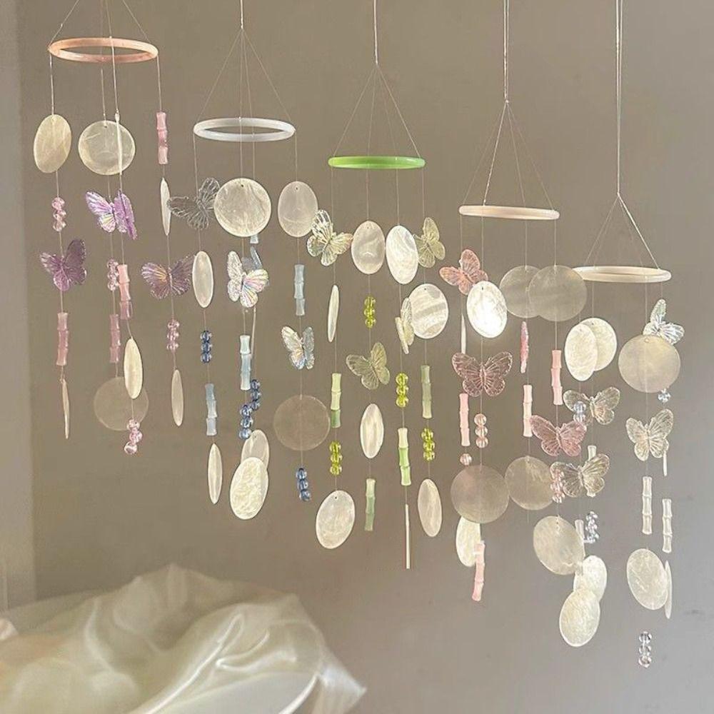 Koi Butterfly Wind Chimes Material Kit Home Decor Accessories Hanging Ornaments Courtyard