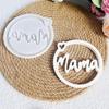 MAM Lettering Silicone Pendant Molds for Candle Soap Hanging Ornament Epoxy Resin Silicone Molds Gypsum Silicone Molds