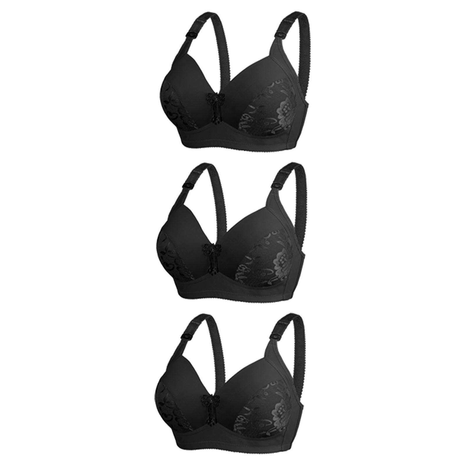 

Бюстгальтер с большой чашкой D, нижнее белье для мам, женский тонкий бюстгальтер без стального кольца, 3 шт. 95D*3pcs