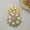 5pcs Rhinestones Buttons Flat Back Ivory Pearl Craft Making Accessories Wedding Invitation Card 33mm