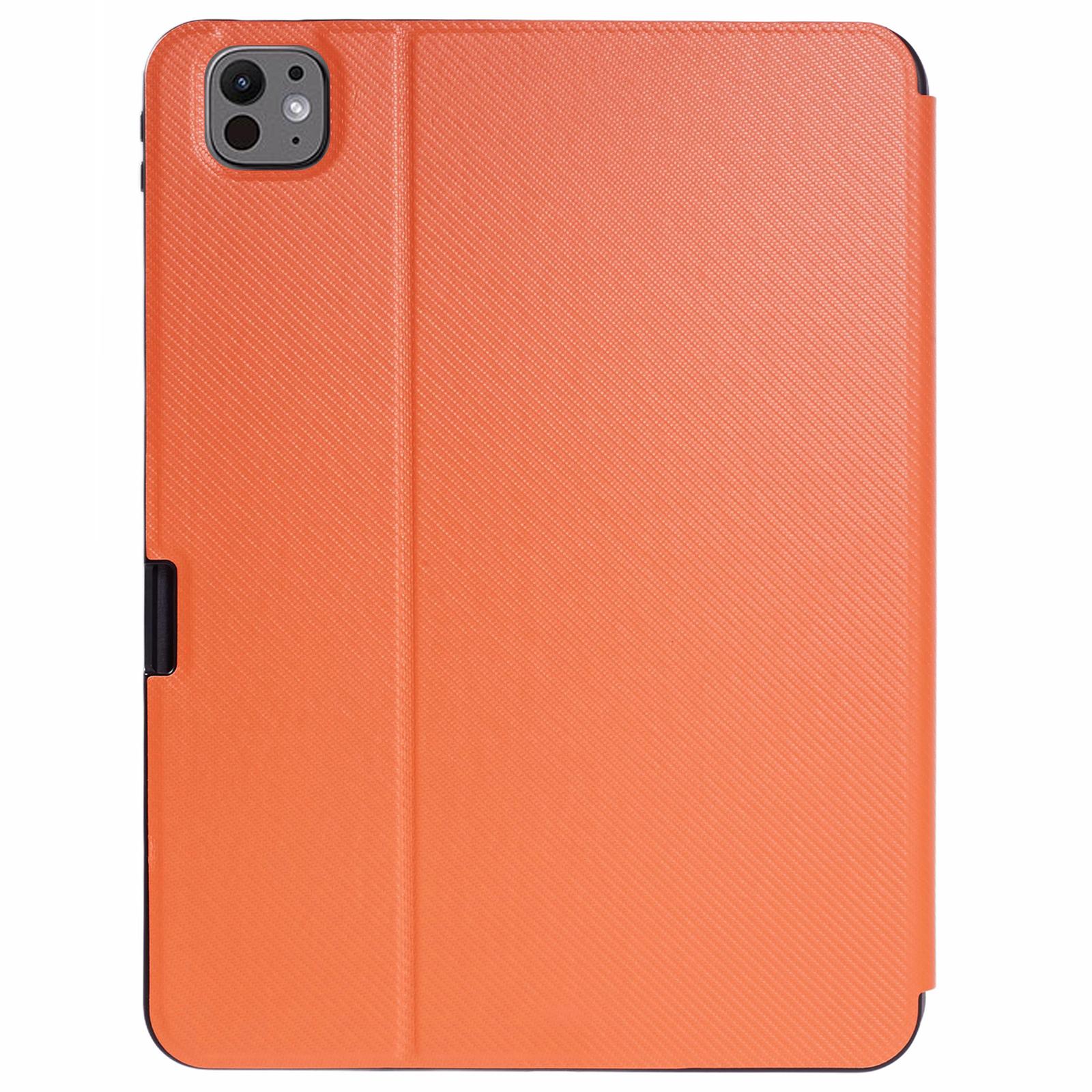 

X-LEVEL For iPad Pro 13 (2024) Case PU Leather+TPU Tablet Cover with Support Stand Orange
