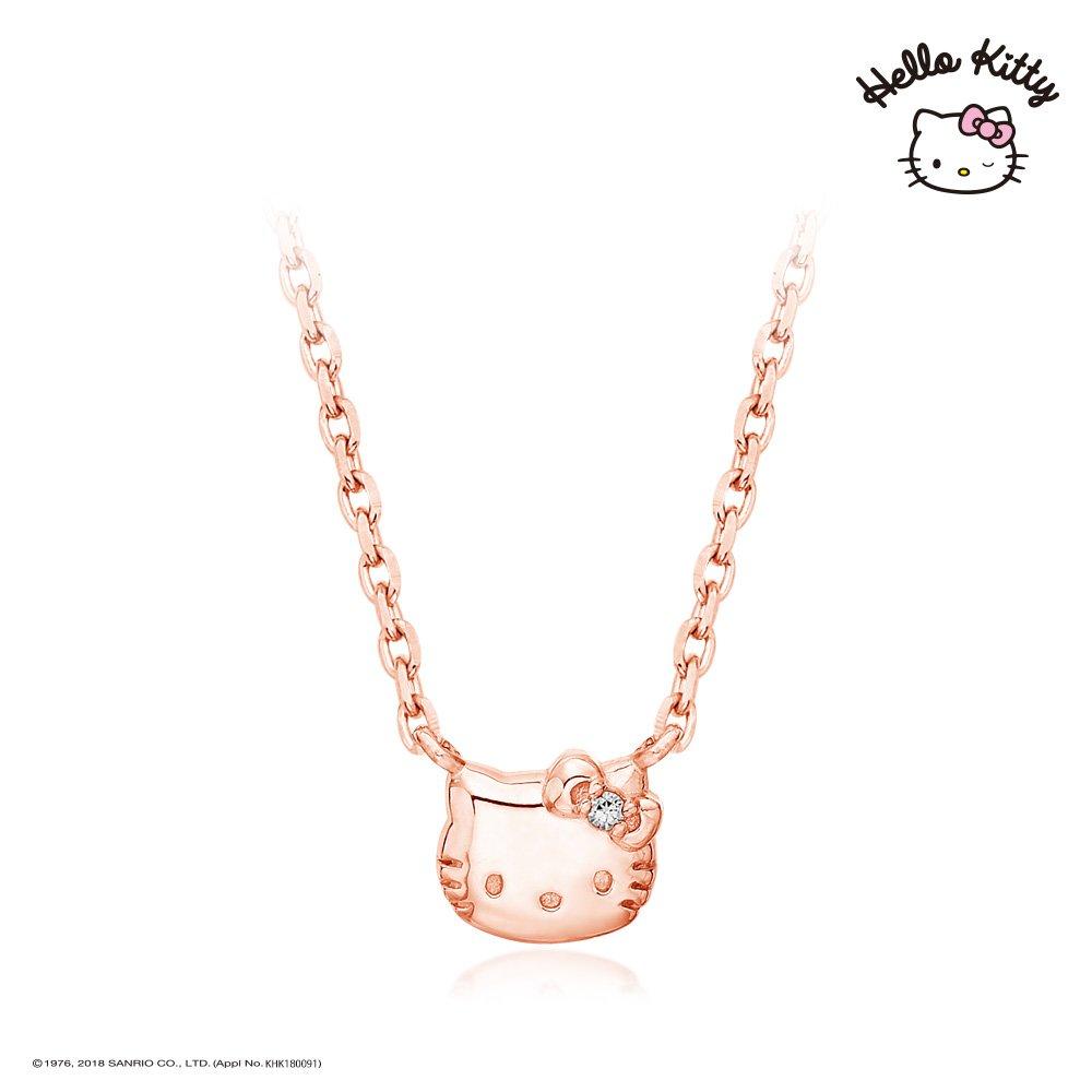Sawnio Hello Kitty Jewelry Signature Necklace (Pink) Hlsn179-P