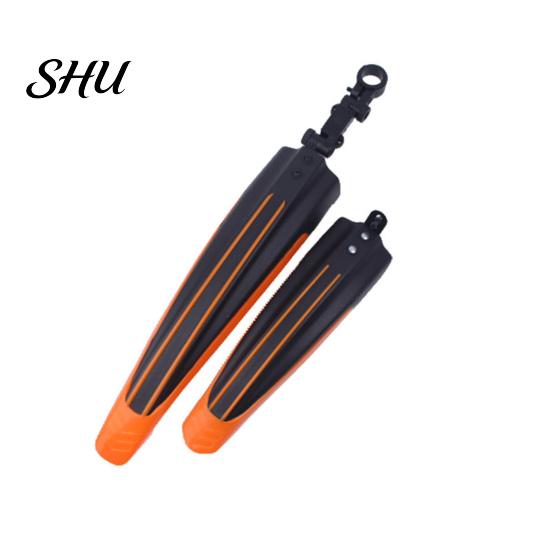 Durable Bicycle Wings 2Pcs Bike Mudguard Set Front Rear Fenders High Strength Accessories Anti-fouling Design Universal Easy to Install Rust-free