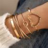 Jewelry Creative Love Open Bracelet, Simple Design Knotted Bracelet Wholesale