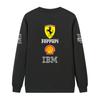 Unisex Damen Herren Frühling und Herbst F1 Ferrari Racing Print Rundhals Sweatshirt Lässig Locker Langarm Pullover Sport Streetwear