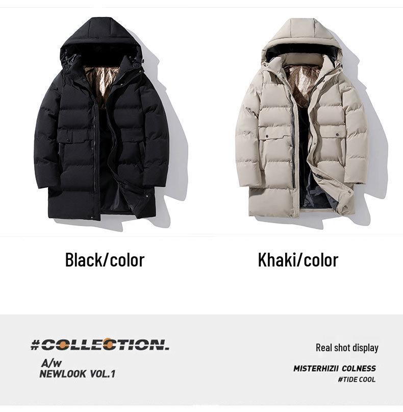 Herren Winter Kapuzenjacke Dicke Baumwolle - Grenzüberschreitender Stil, Große Größen, Warm & Stilvoll