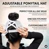 Funky Junque Ponytail Hat for Women Baseball Cap with Adjustable Fit High Pony Tail Criss Cross Back for Everyday Wear