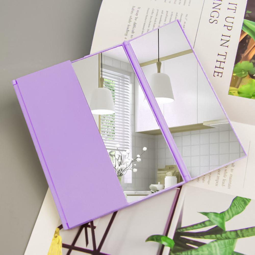 Portable Transparent Anti-Fog HD Mirror Foldable Folding Makeup Mirror Tabletop