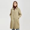 Women's Lapel Mid-Length Trench Coat