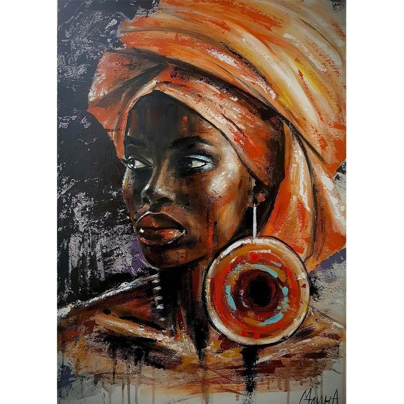 Graffiti Art African Black Woman Posters and Prints Abstract African Girl Canvas Paintings On the Wall Art Pictures Wall Decor