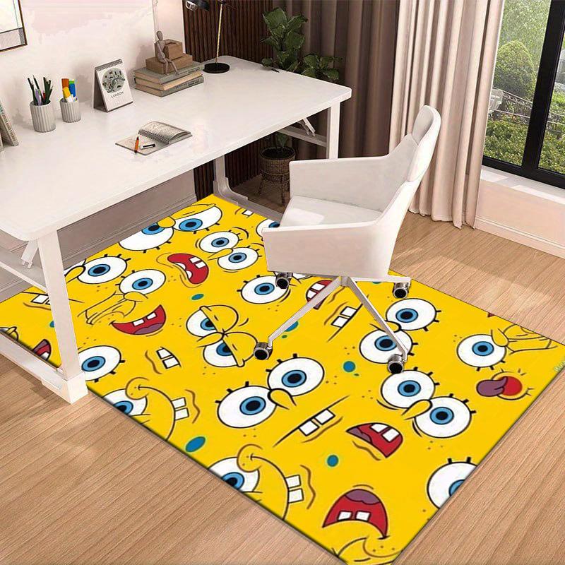 Sponge Expressions Pattern Carpet, Chair Rug,Rug for Office Bedroom Living Rooms, Doormat Decor Fan Gift Christmas Gift