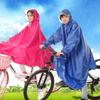 Bicycle Raincoat for Adults, Men and Women, Students, with Sleeves, Thick Mountain Bike Rain Poncho with Double Brim, Enlarged Size