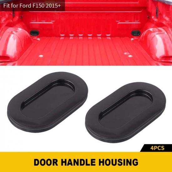 2x Tailgate Truck Bed Oval Drain Plug Cover Cap Trim Set For Ford F150 1999-2024