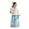 ASK JUNIOR Mädchen traditionelles chinesisches Stil Oberteil & Netzrock Set