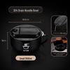 ZISIZ Edelstahl Instant-Nudelschüssel & Lunchbox mit Deckel