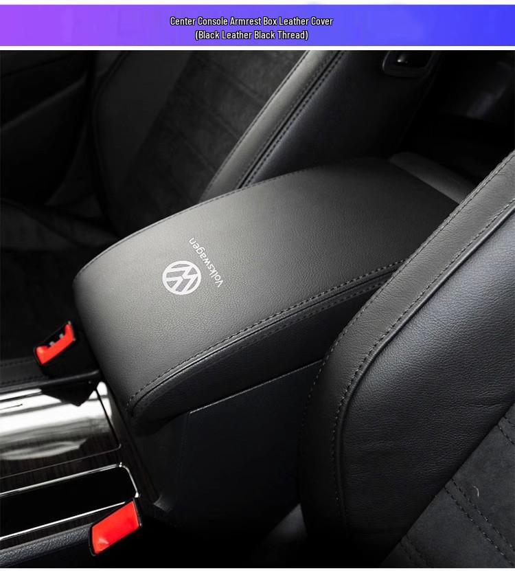 Volkswagen Center Console Armrest Cover - Microfiber Leather Protection and Renovation