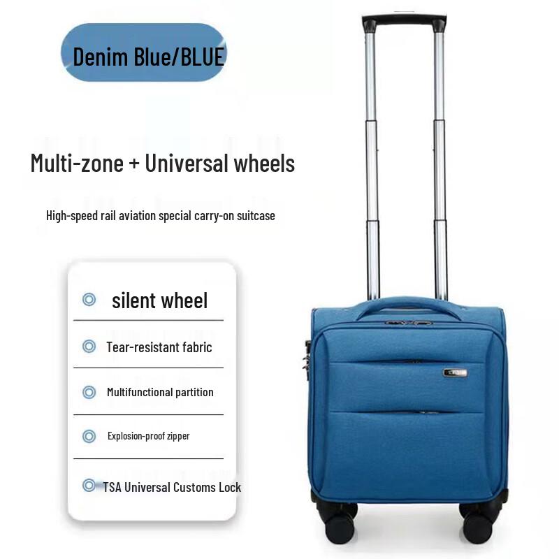 KuaiChi Multi-functional Expandable Carry-on Spinner Suitcase 16 inch