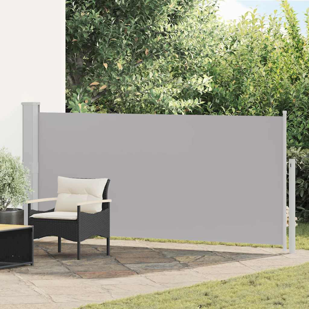 Retractable Side Awning 140 x 300 cm Grey