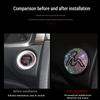Luxury One-Key Start Button Cover Car Engine Ignition Start Button Protective Cover Car Stickers Pink Car Accessories for Girls