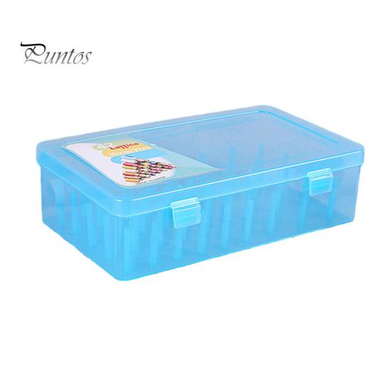 Sewing Box 42 Axis High Capacity Transparent Visible Thread Storage Buckle Closure Home Supply Reel