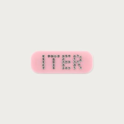 ITER Cubic Logo Hair clip_Pink