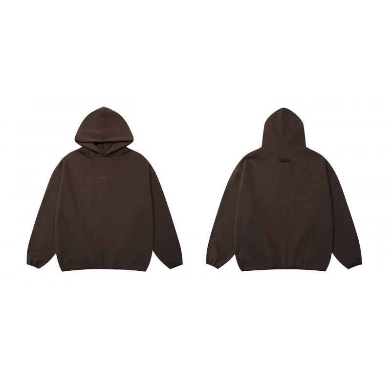 Essentials Hooded Sweatshirt Men Women Cotton Fleece Lined Letter Print Oversized Casual Streetwear Winter