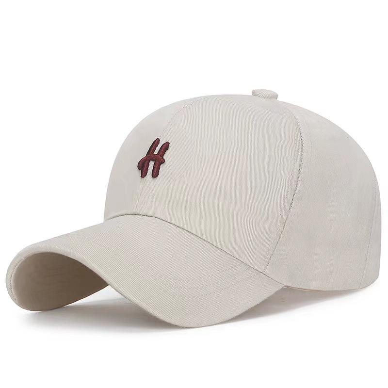 Korean Style Women's Duckbill Cap with "MY" Embroidery - Spring/Autumn Fashion, Casual Baseball Hat for Outdoor Sunshade.