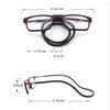 Anti Blue-ray Adjustable Neckband Magnetic Connecting Presbyopic Glasses, +1.50D
