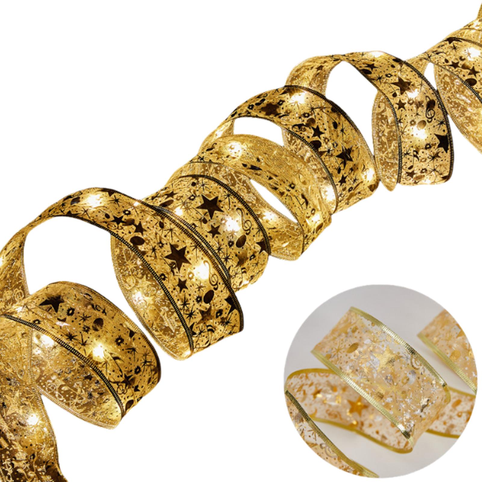 

Светящиеся Теплые Очаровательные Светящиеся Ленты Гирлянда Рождественская Елка Бантики Гирлянда Рождественская Лента Свадьба warm light